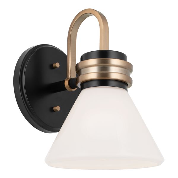 Бра Kichler KL-FARUM1-BK-CPZ Farum 1 lt Black/Champagne Bronze