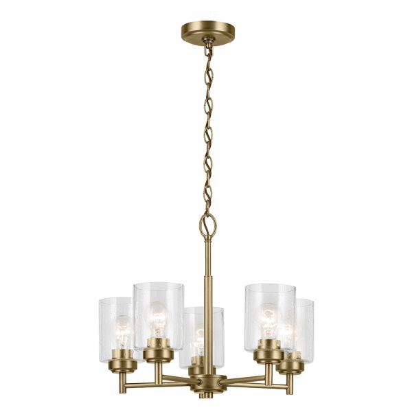 Люстра Kichler KL-WINSLOW5-NBR Winslow 5 lt Natural Brass