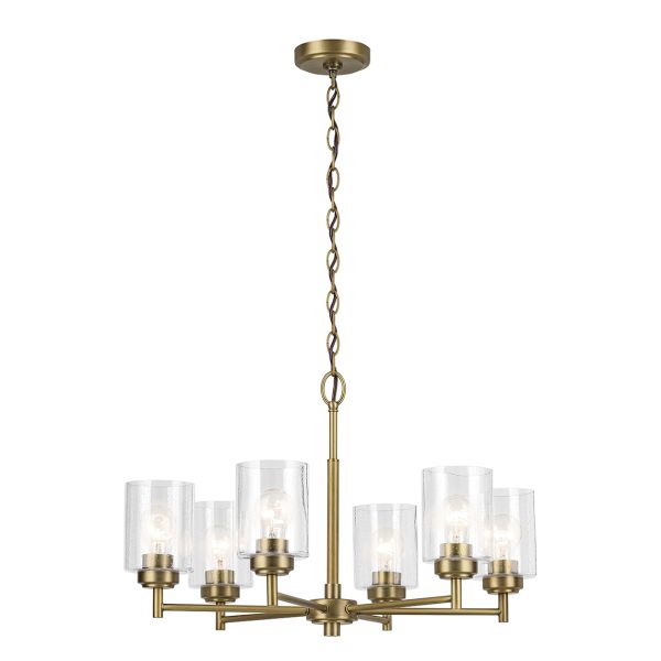 Люстра Kichler KL-WINSLOW6-NBR Winslow 6 lt Natural Brass