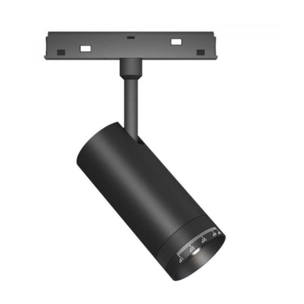 Магнітний трековий світильник Kloodi KDMG-ZOOM45 12W 3K BK