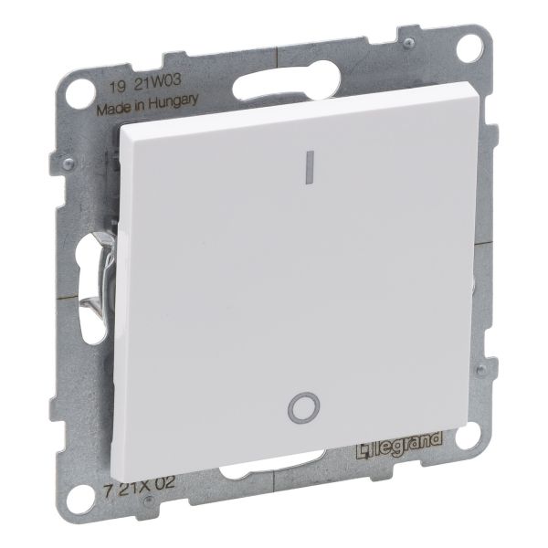 Вимикач двополюсний Legrand 721102 SUNO Вимикач одноклавішний двополюсний 10А гвинтові клеми, колір Білий