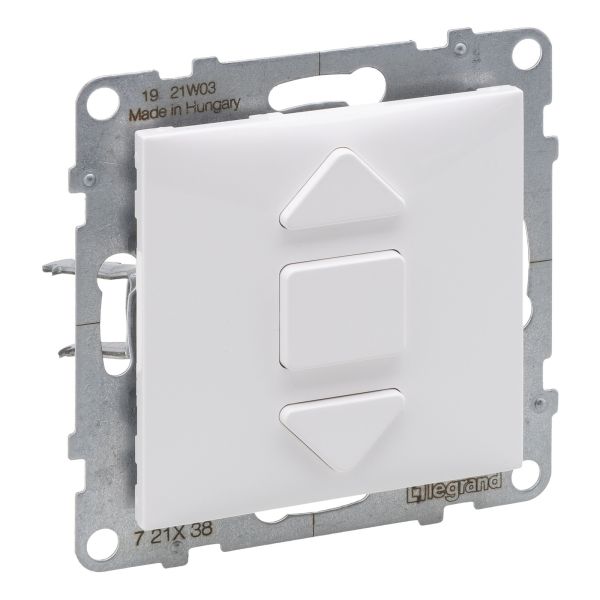 Выключатель для жалюзи Legrand 721138 SUNO Вимикач жалюзі кнопковий 2-позиційний 6А, 250 В, колір Білий