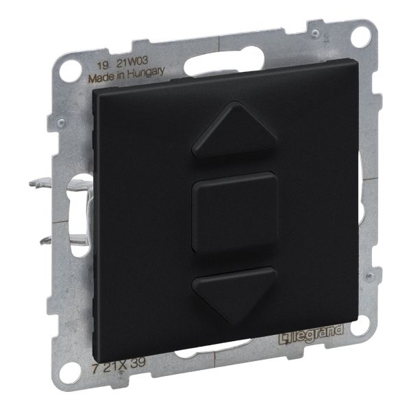 Вимикач для жалюзі Legrand 721439 SUNO Вимикач жалюзі 3-позиційний 6А, 250 В, колір Чорний