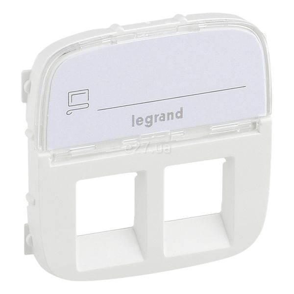 Лицьова панель розетки RJ11 і RJ45 Legrand 755485 Valena Allure