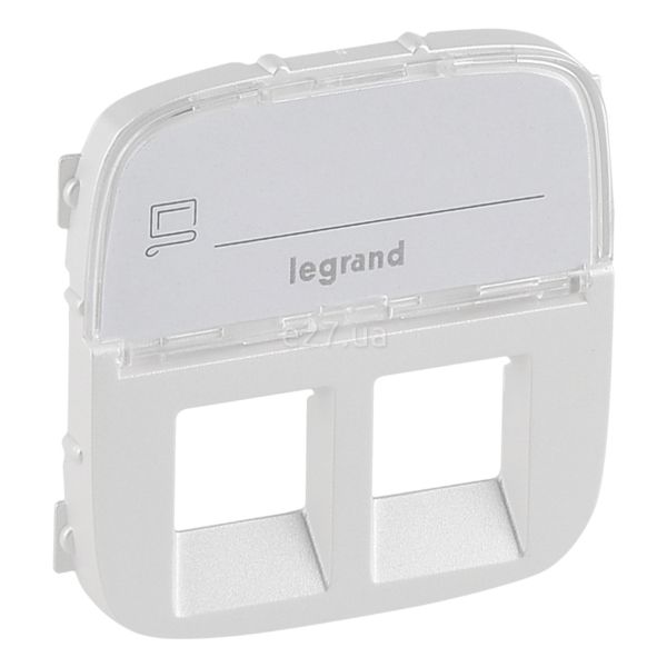 Лицьова панель розетки RJ11 і RJ45 Legrand 755489 Valena Allure