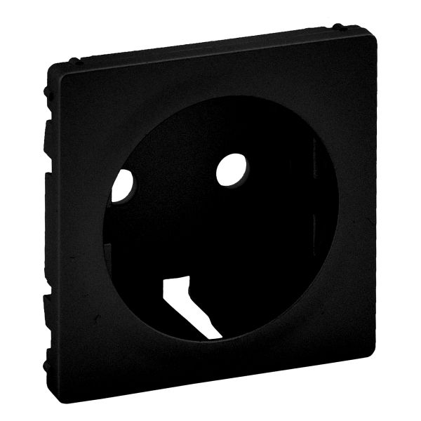 Лицьова панель розетки 220В Legrand 756202 Valena Life/Allure Valena LIFE Лицьова панель Розетки 2к+З. Колір Чорний матовий