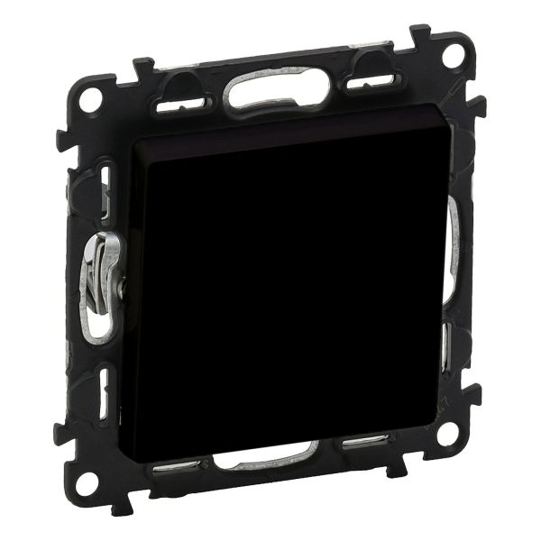 Вимикач 1-клавішний Legrand 756301 Valena Life/Allure Valena LIFE Вимикач 10АХ 250В, автоматичні клеми. Колір Чорний матовий