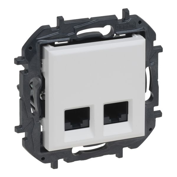 Розетка компьютерная Legrand 863160B NILOE STEP Розетка інформаційна 2XRJ45 CAT5e UTP, колір Білий