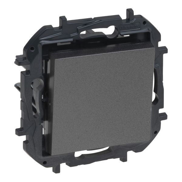 Выключатель 1-клавишный Legrand 863401B NILOE STEP Вимикач одноклавішний 10А автоматичні клеми