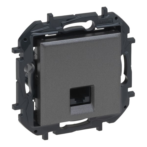 Розетка компьютерная Legrand 863459B NILOE STEP Розетка інформаційна RJ45 CAT5e UTP, колір Сталь