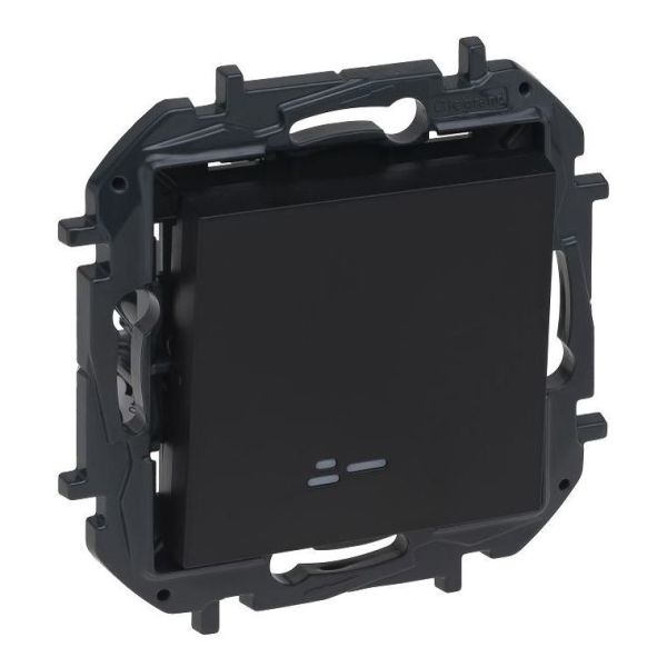 Выключатель 1-клавишный Legrand 863511B NILOE STEP Вимикач одноклавішний з підсвіткою 10А автоматичні клеми