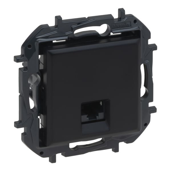 Розетка компьютерная Legrand 863561B NILOE STEP Розетка інформаційна RJ45 CAT6 FTP, колір Чорний