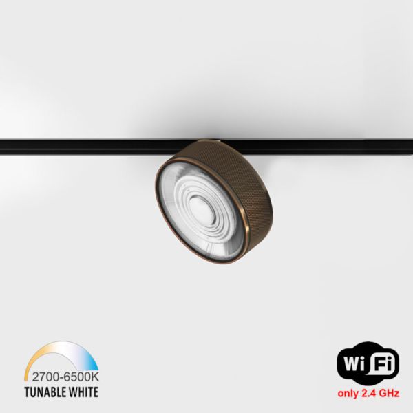 Магнітний трековий світильник LTX 06.9533.13.TW.CPG/BK In_line Sol Tw