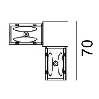 Угловое соединение LTX 06.SE90HR.BK In_Line S Corner 90