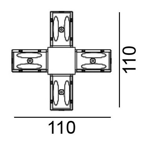 Х-соединение LTX 06.SEQHR.BK In_Line S Corner X