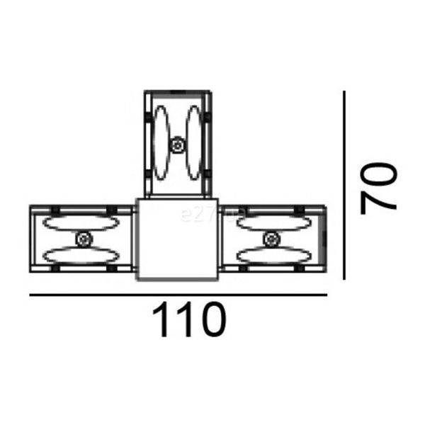 Т-соединение LTX 06.SETRHR.BK In_Line S Corner T Right