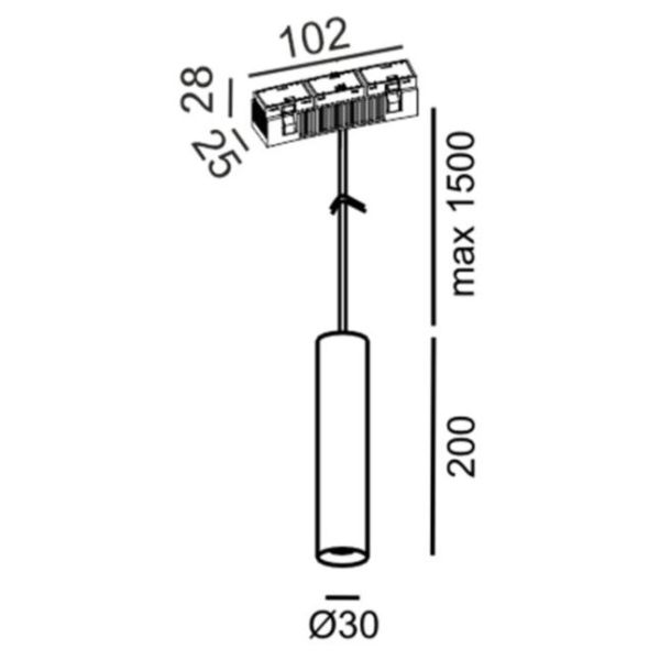 Размеры товара LTX 09.0320.8.930.BK In_Ring Tub S P 200, габариты