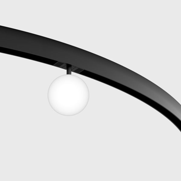 Магнитный трековый светильник LTX 09.1001.5.930.BK In_Ring Sfera