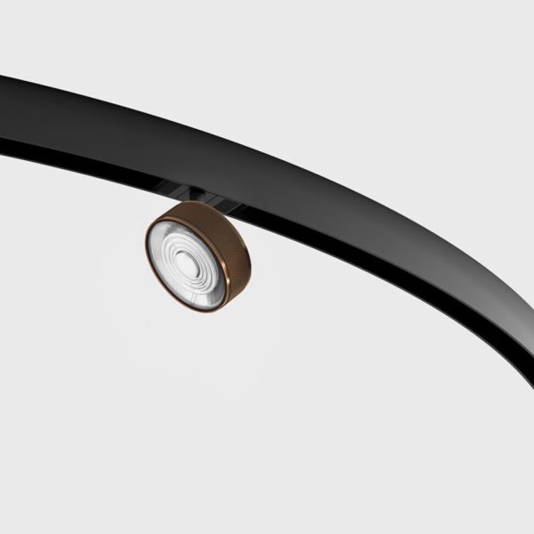 Магнитный трековый светильник LTX 09.7526.7.940.CPG/BK In_Ring Sol Mini