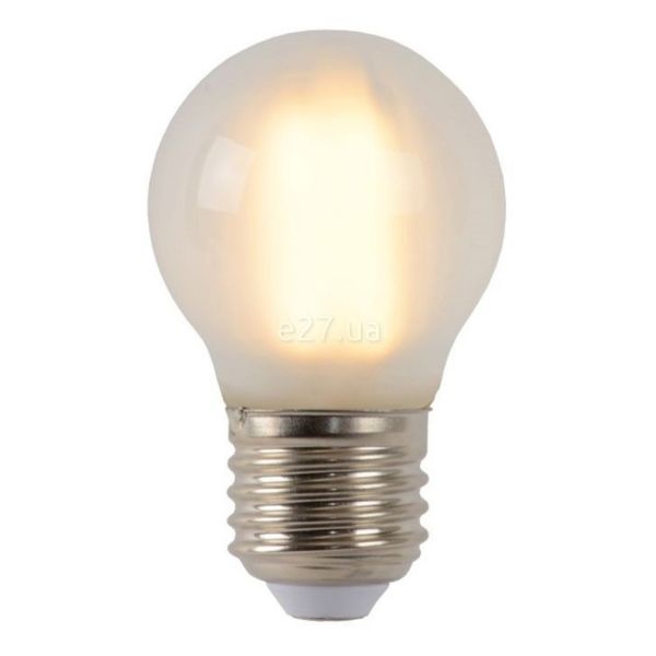 Лампа светодиодная  диммируемая Lucide 49021/04/67 мощностью 4W из серии Led bulb. Типоразмер — G45 с цоколем E27, температура цвета — 2700K