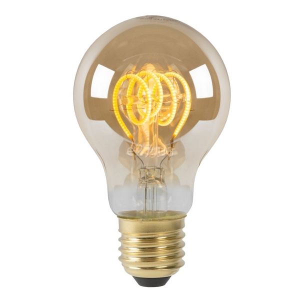 Лампа светодиодная  диммируемая Lucide 49042/05/62 мощностью 5W из серии Led bulb. Типоразмер — A60 с цоколем E27, температура цвета — 2200K