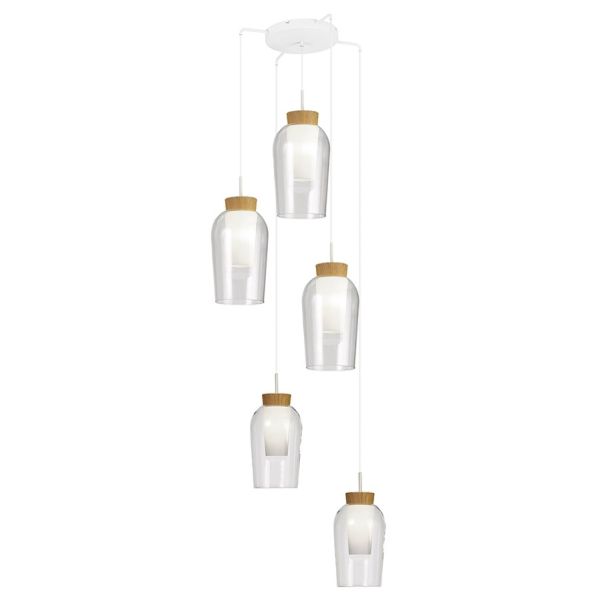 Подвесной светильник Mantra 8275 Nora Blanco/madera