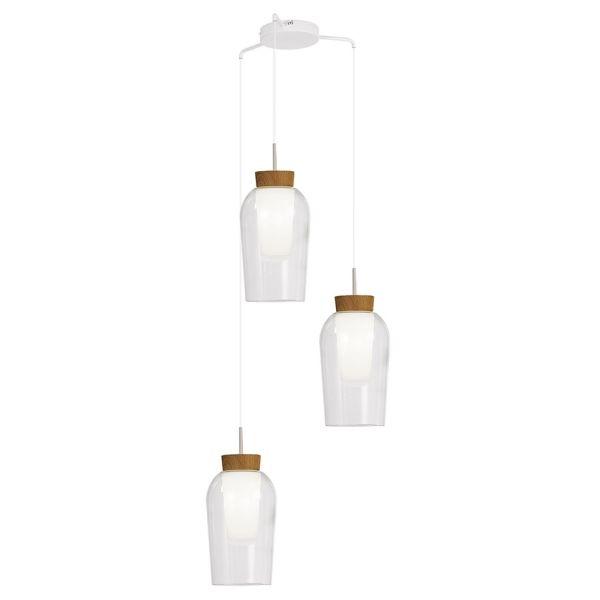 Подвесной светильник Mantra 8276 Nora Blanco/madera