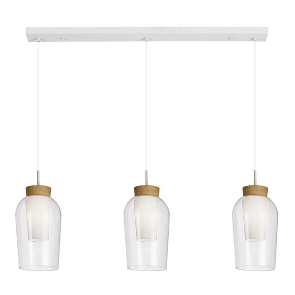 Подвесной светильник Mantra 8277 Nora Blanco/madera