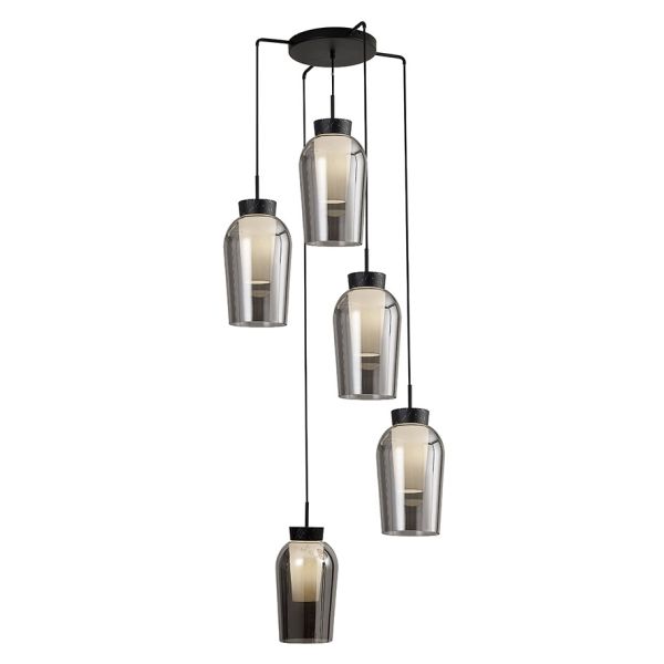 Подвесной светильник Mantra 8283 Nora -black/marmol