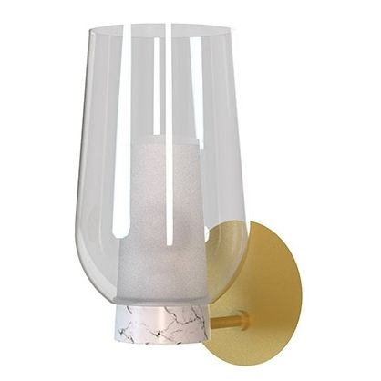 Бра Mantra 8400 Nora Gold/blanco