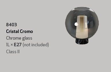 Настольная лампа Mantra 8403 Nora -black/marmol