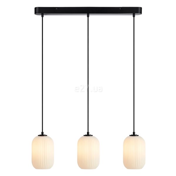 Подвесной светильник Markslojd 108563 Cava Pendant 3l Straight Black/white