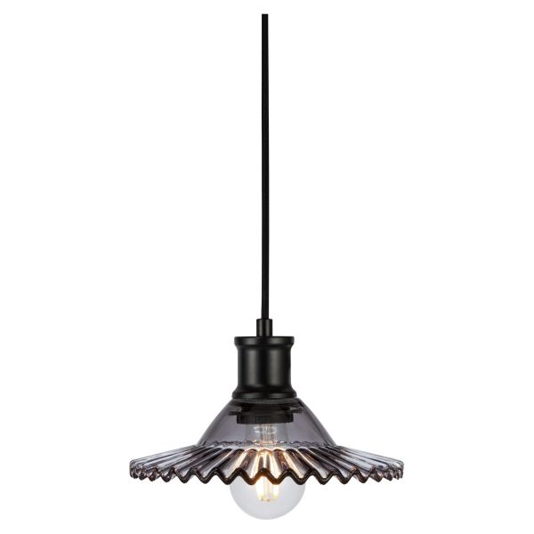 Підвісний світильник Markslojd 108854 NOVIA Pendant 1L Black/Smoke