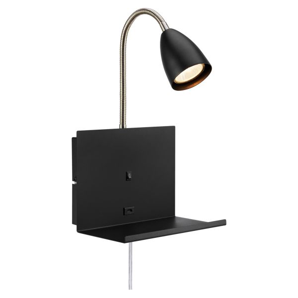 Бра Markslojd 108855 CUARTO Wall 1L Black