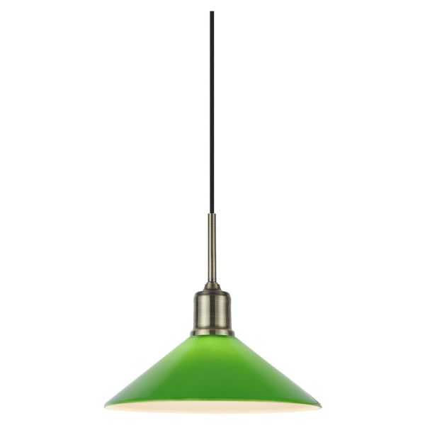 Подвесной светильник Markslojd 108868 VELA Pendant 1L Antique Brass/Green