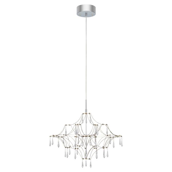 Люстра Markslojd 108869 EFESOS Chandelier 60cm Steel/Clear