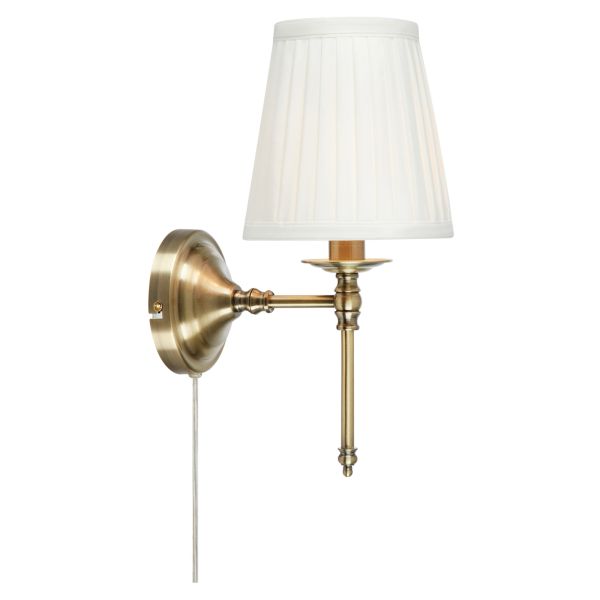 Бра Markslojd 108968 MANOR Wall 1L White/Antique Brass