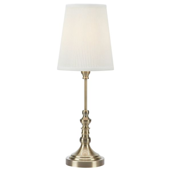 Настільна лампа Markslojd 108970 NOBLE Table 1L 66cm Offwhite/Antique Brass
