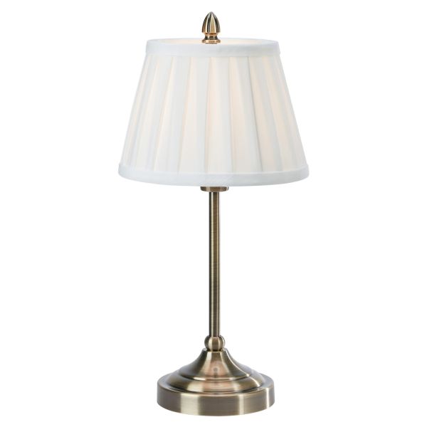Настольная лампа Markslojd 108973 OXFORD Table 1L Offwhite/Antique  Brass