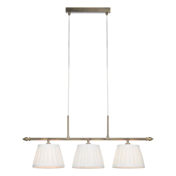 Подвесной светильник Markslojd 108975 OXFORD Pendant 3L Offwhite/Antique  Brass