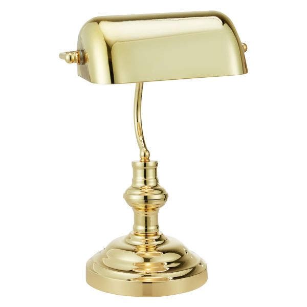 Настольная лампа Markslojd 108977 BANKERS Table 42cm 1L Brass