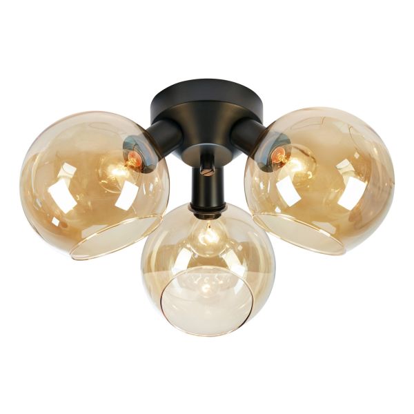 Люстра Markslojd 108997 ARTIS Ceiling 3L Amber/Black