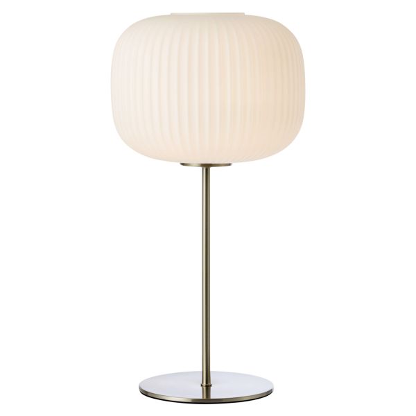 Настольная лампа Markslojd 109007 SOBER Table 1L White/Satin Nickel