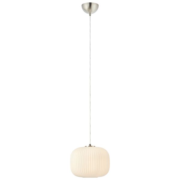 Подвесной светильник Markslojd 109008 SOBER Pendant 1L White/Satin Nickel