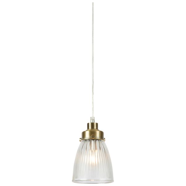 Подвесной светильник Markslojd 109010 BELLIS Pendant 1L Clear/Antique Brass
