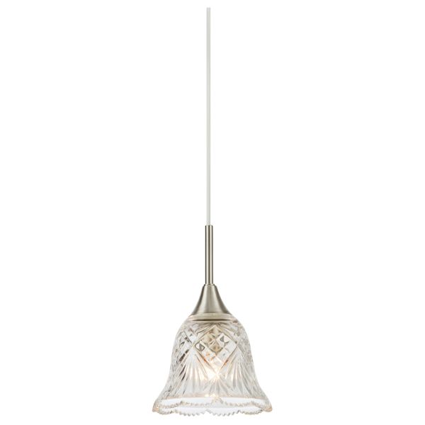 Подвесной светильник Markslojd 109012 LUNA Pendant 1L Clear/Satin Nickel