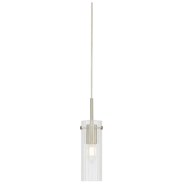 Подвесной светильник Markslojd 109013 TIBIA Pendant 1L Clear/Satin Nickel