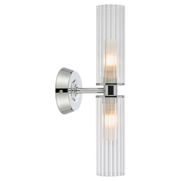 Підсвітка для дзеркала Markslojd 109027 RIMINI Wall 2L Clear/Chrome IP44