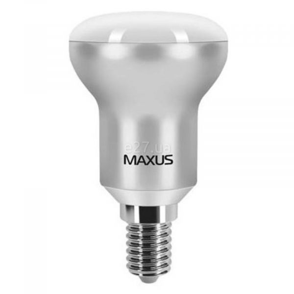 Лампа светодиодная Maxus 1-LED-245 мощностью 5W. Типоразмер — R39 с цоколем E14, температура цвета — 3000K
