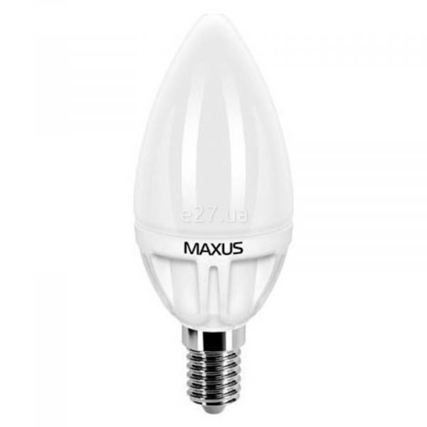 Лампа светодиодная Maxus 1-LED-252 мощностью 4W. Типоразмер — C37 с цоколем E14, температура цвета — 4100K